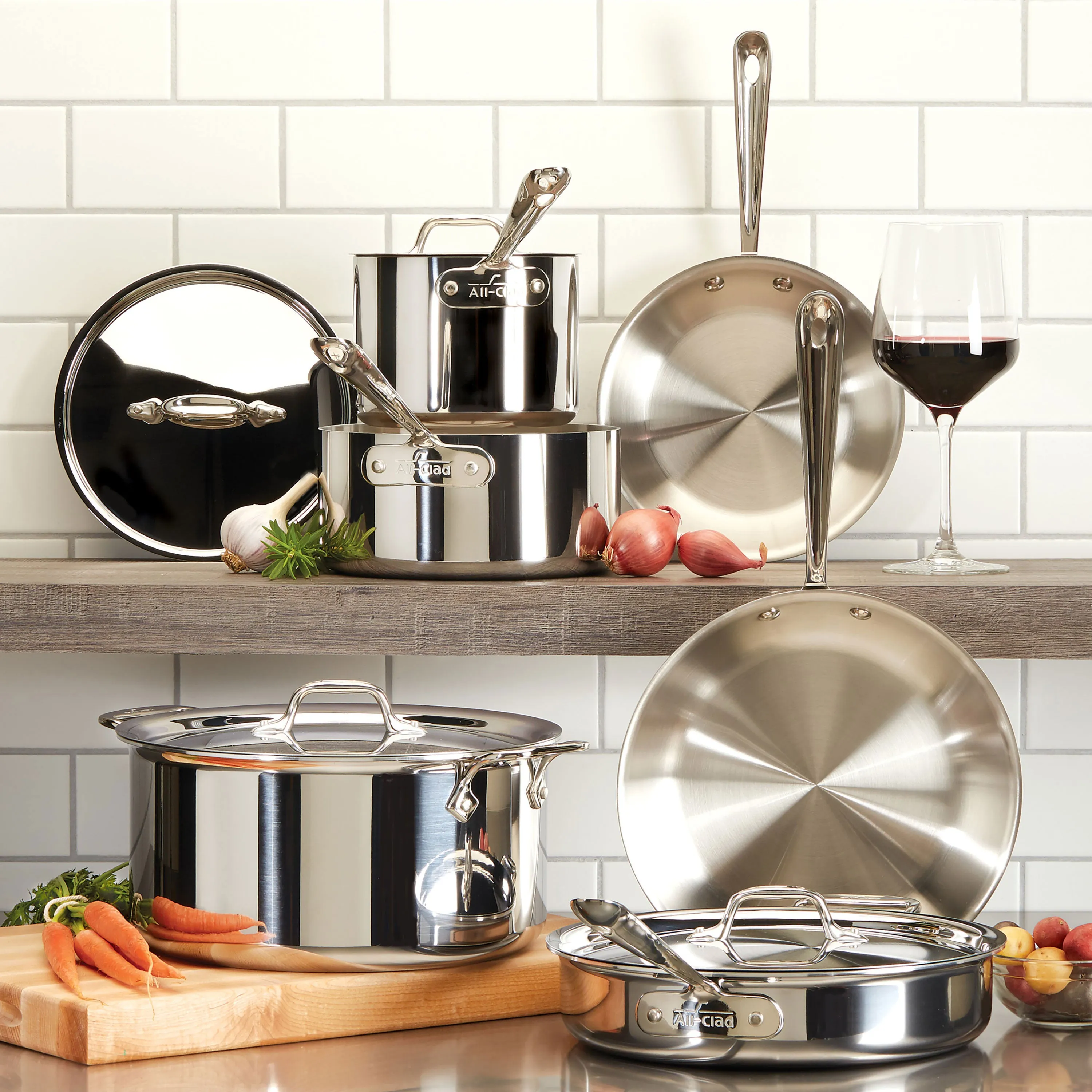 All-Clad d3 Stainless 1-quart Saucepan