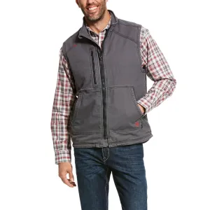 Ariat® Men's FR DuraLight Iron Grey Stretch Canvas Work Vest 10027868