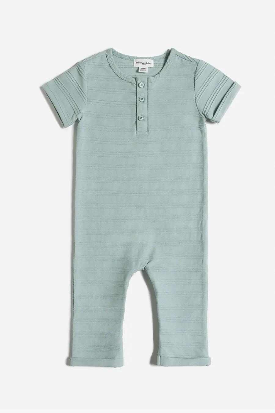 Baby Boy Miles Seafoam Playsuit