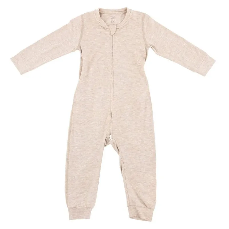 Bamboo Cotton Long Sleeve Drop Bottom Romper