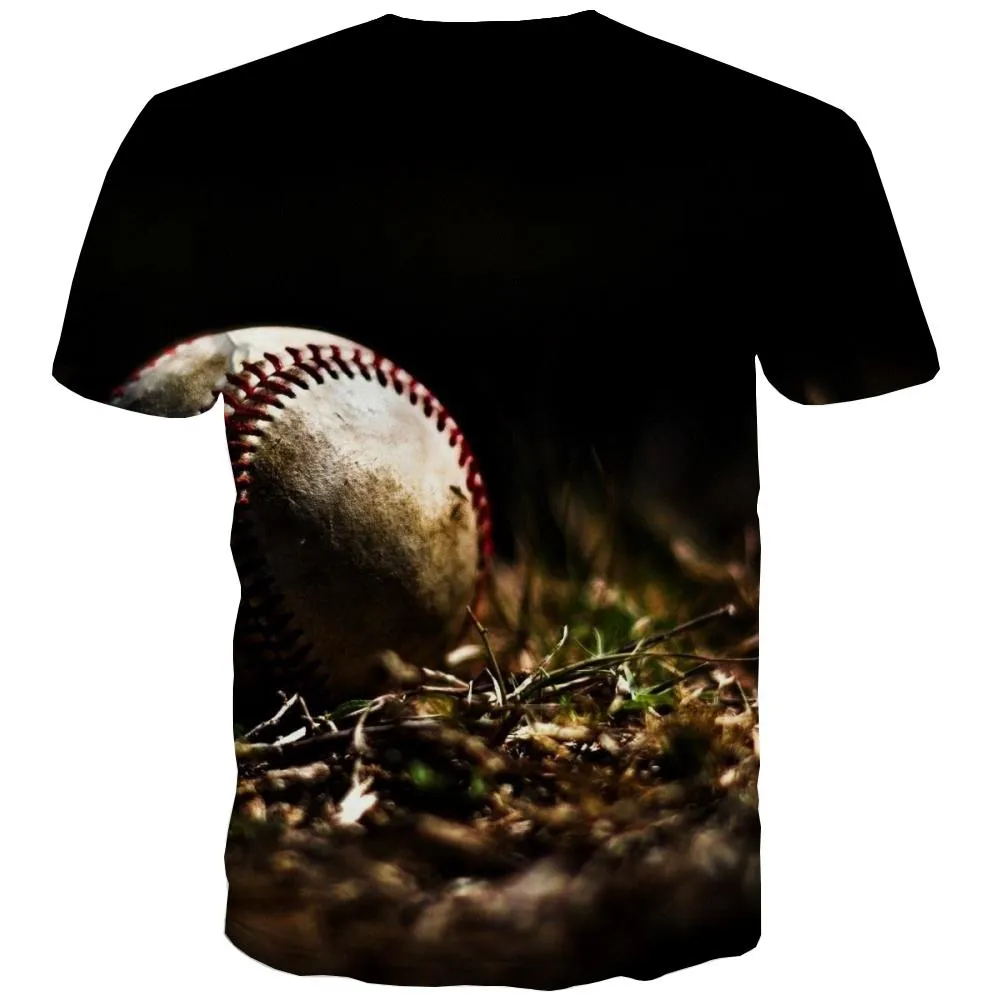 Baseball T shirts Men Stadium Tshirts Cool Game Tshirts Casual White T-shirts 3d