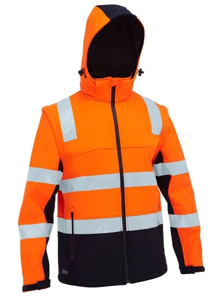 Bisley Taped Two Tone Hi Vis 3 In 1 Soft Shell Jacket (BJ6078T)