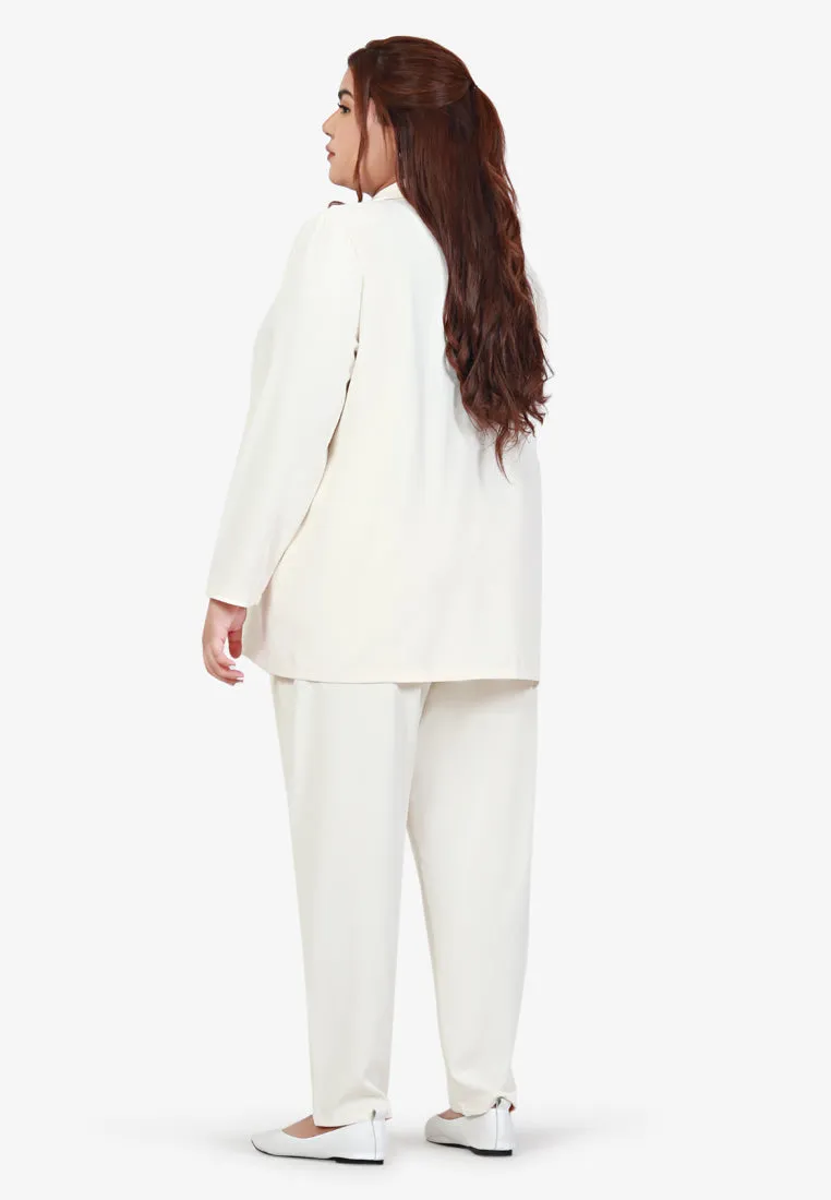 Blaise Double Breasted Soft Blazer - Off White