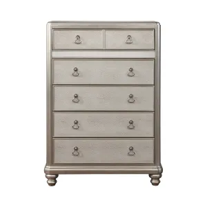 Bling Game 6-Drawer Chest Metallic Platinum - 204185