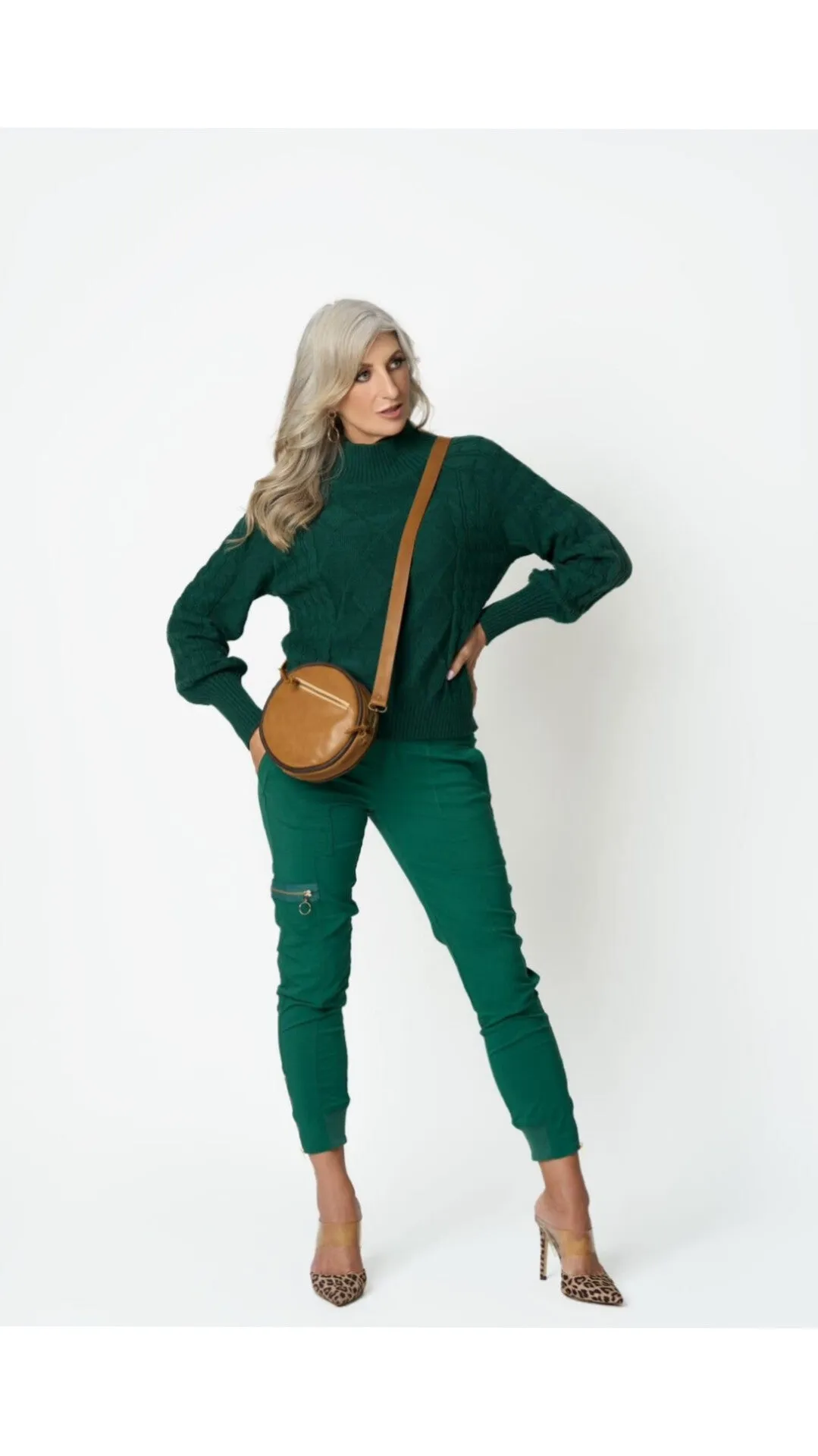 Bon Bon cargo pants- green