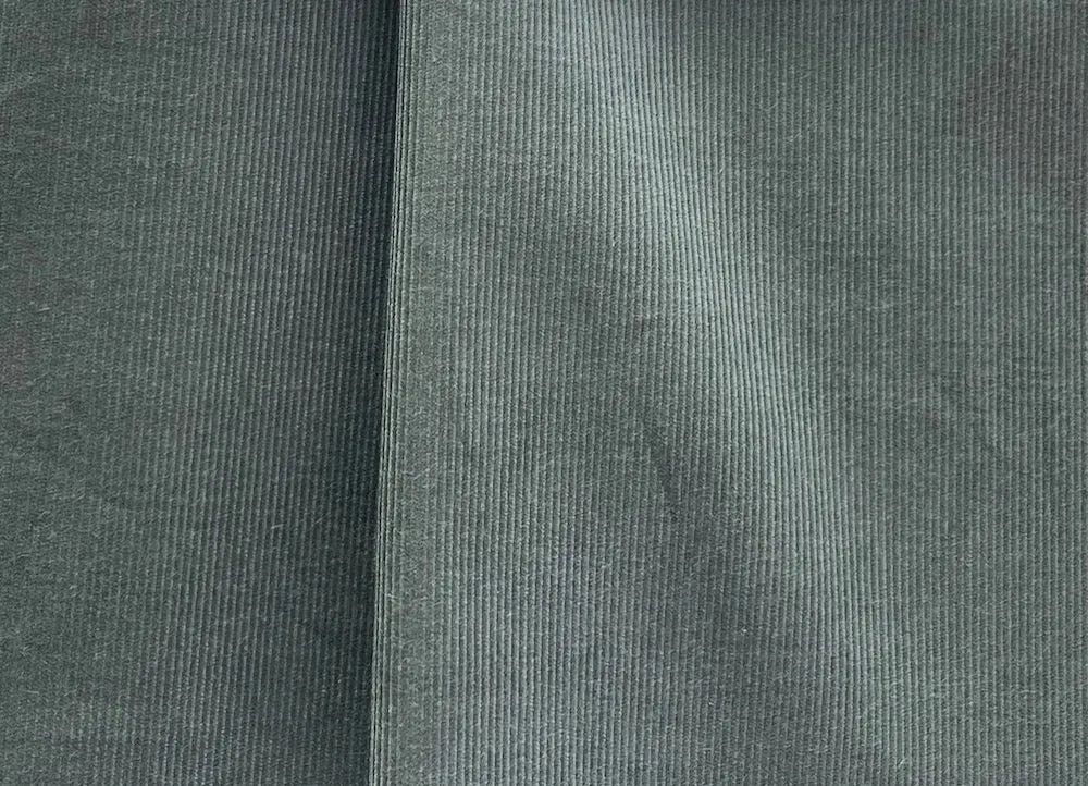 Calm Laurel Green Pinwale Cotton Corduroy (Made in Italy)