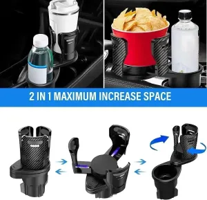 Car Cup Holder Sunglasses Phone Organizer Rotation Storage