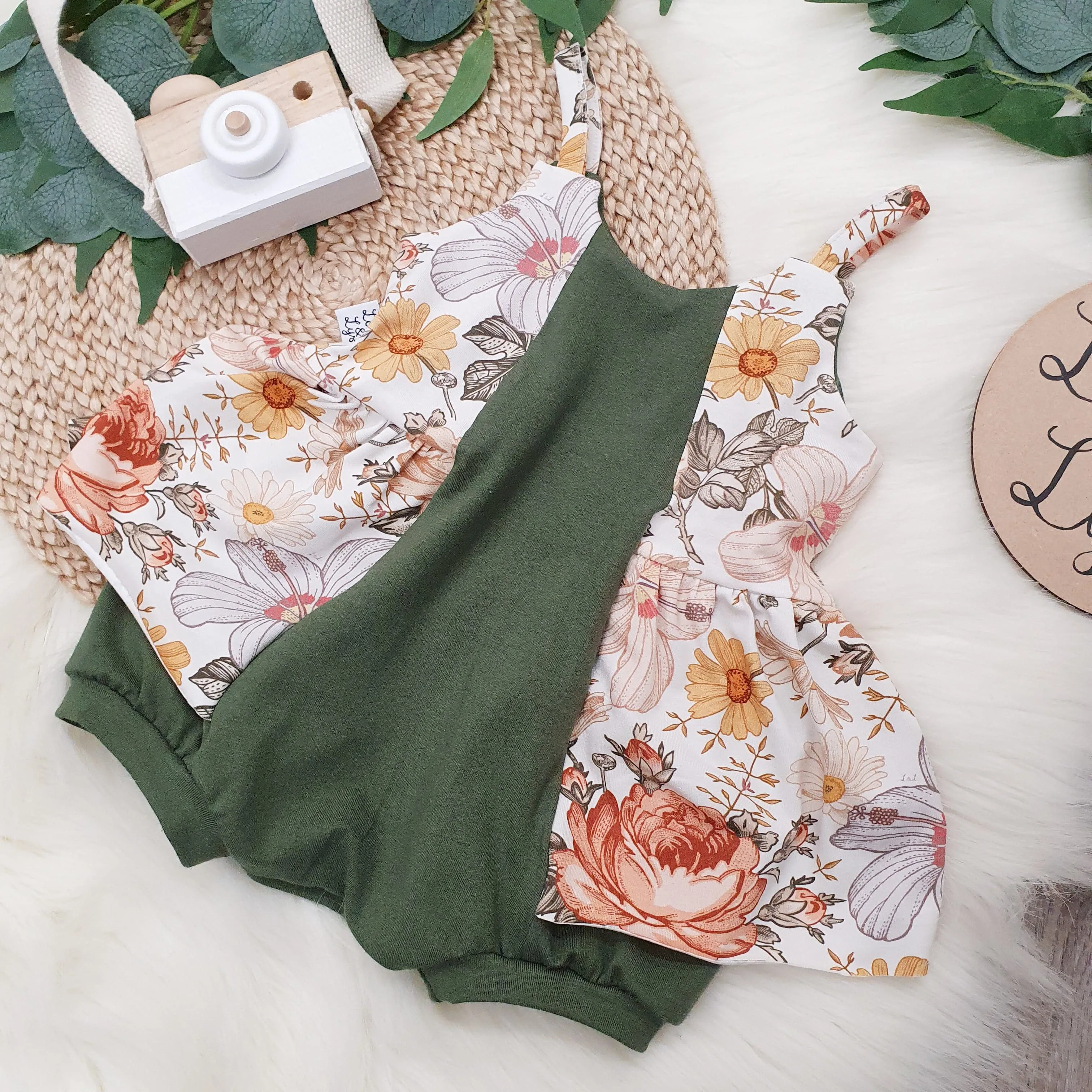 Chamomile Rose Ballerina Romper