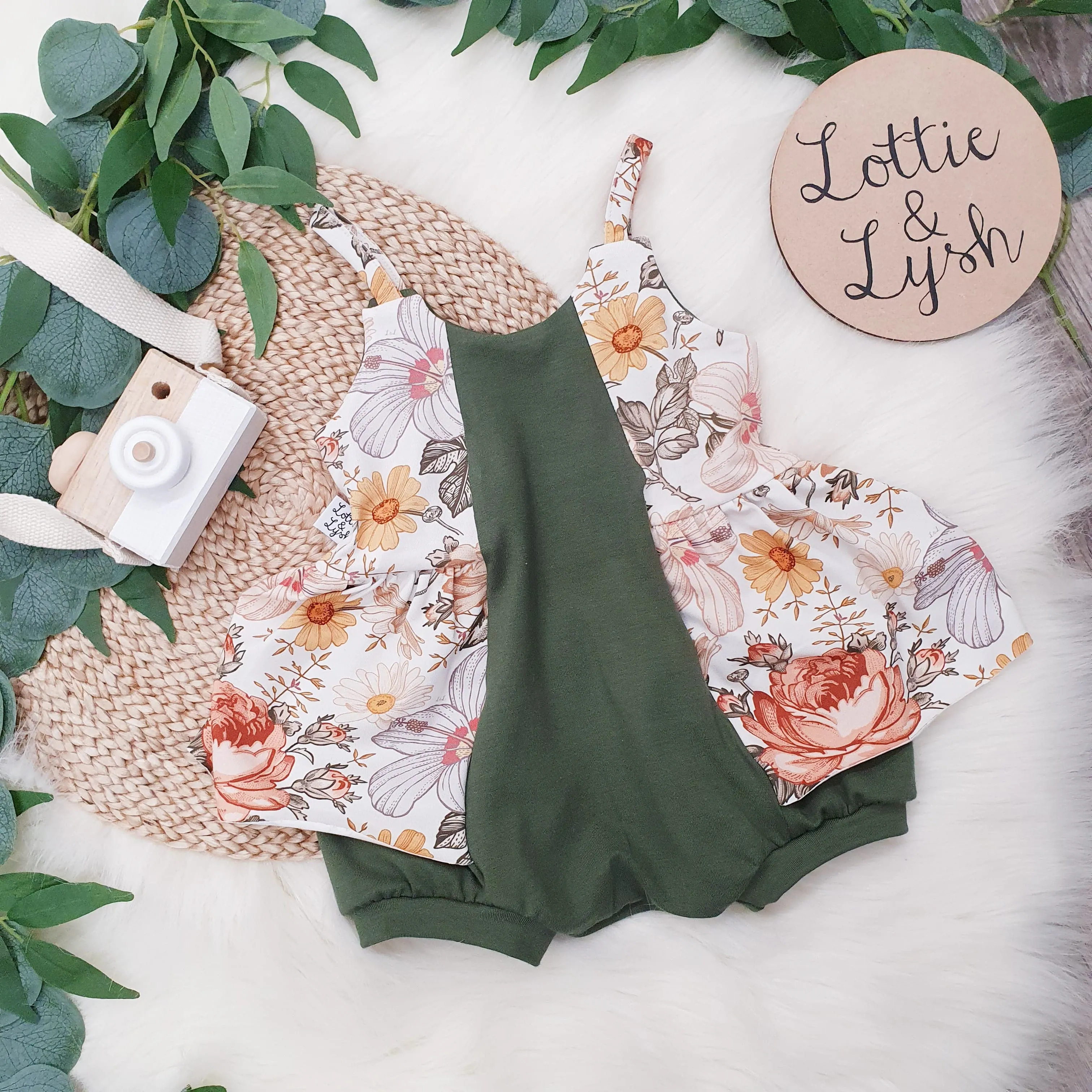 Chamomile Rose Ballerina Romper