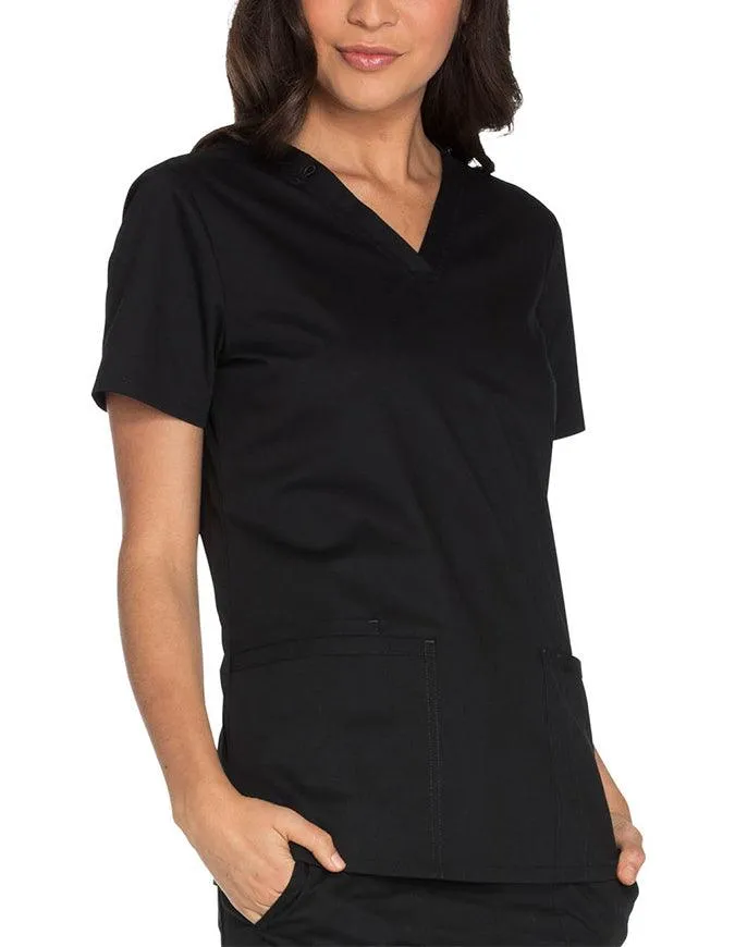 Cherokee Workwear Core Stretch Women's V-neck Basic Scrub Top