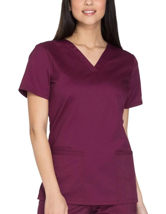 Cherokee Workwear Core Stretch Women's V-neck Basic Scrub Top