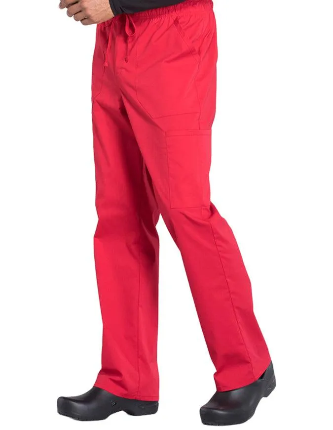 Cherokee Workwear Professionals Men's Tapered Leg Drawstring Cargo Petite Pant