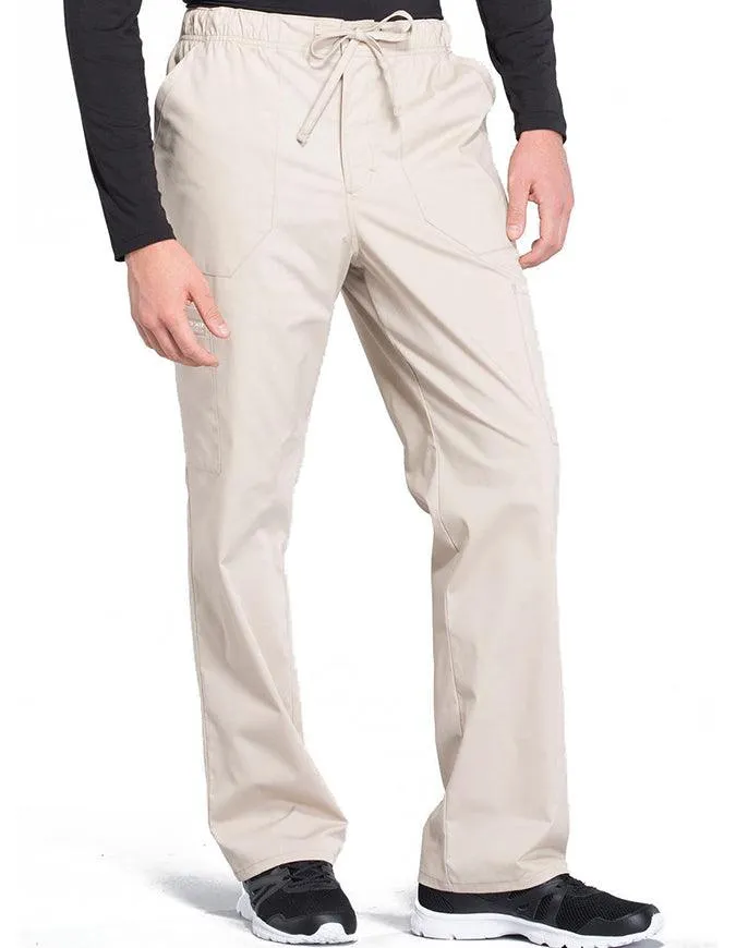 Cherokee Workwear Professionals Men's Tapered Leg Drawstring Cargo Petite Pant