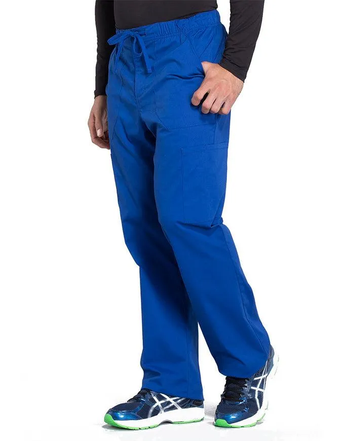 Cherokee Workwear Professionals Men's Tapered Leg Drawstring Cargo Petite Pant