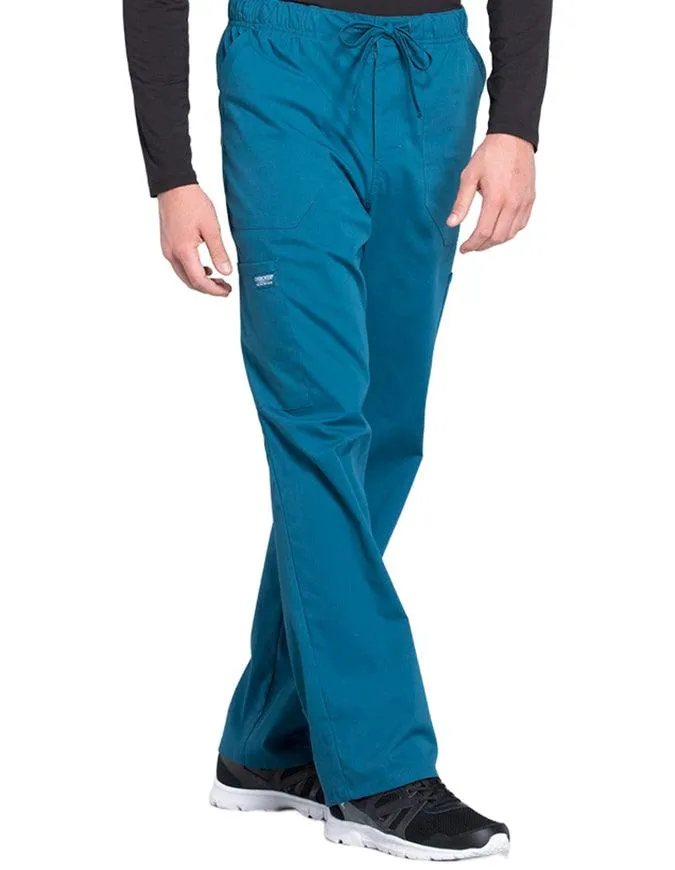 Cherokee Workwear Professionals Men's Tapered Leg Drawstring Cargo Petite Pant