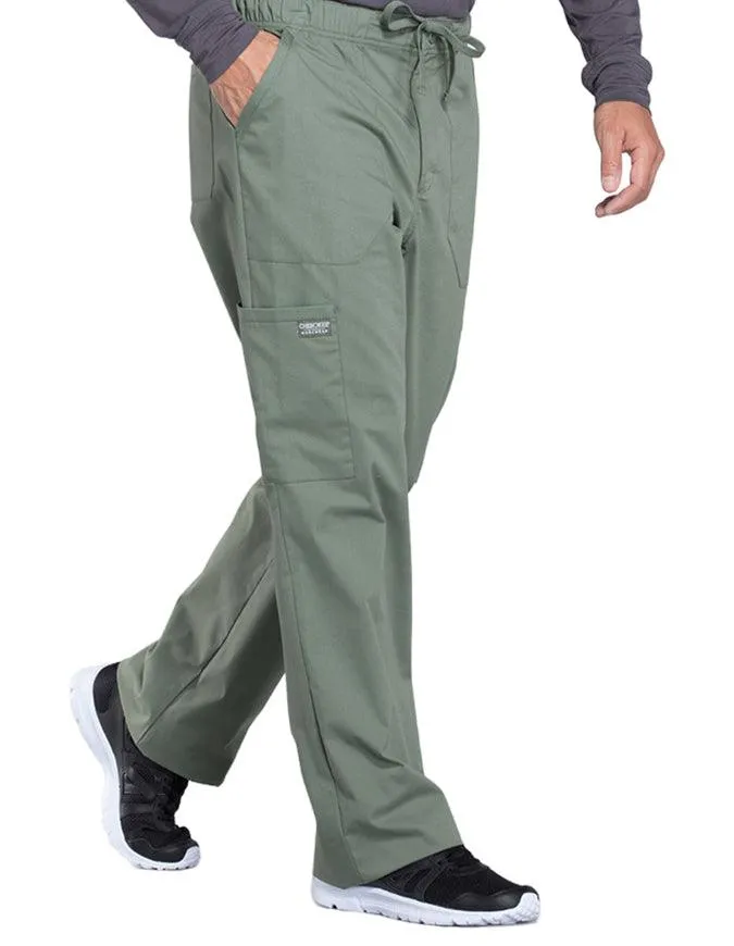 Cherokee Workwear Professionals Men's Tapered Leg Drawstring Cargo Petite Pant