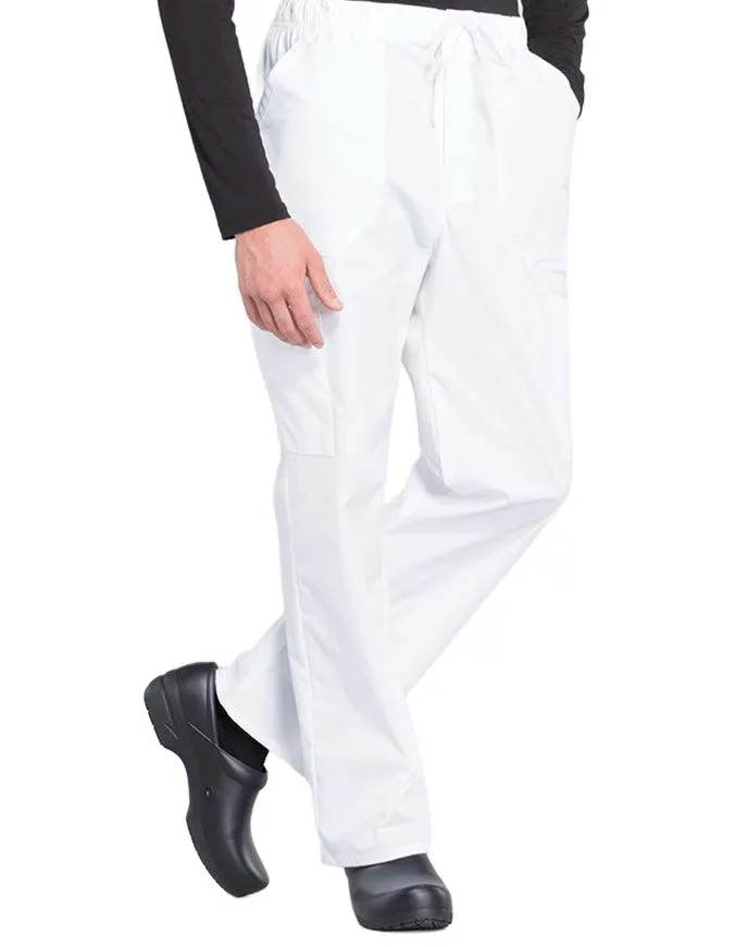 Cherokee Workwear Professionals Men's Tapered Leg Drawstring Cargo Petite Pant