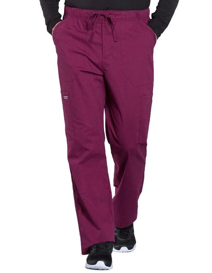 Cherokee Workwear Professionals Men's Tapered Leg Drawstring Cargo Petite Pant