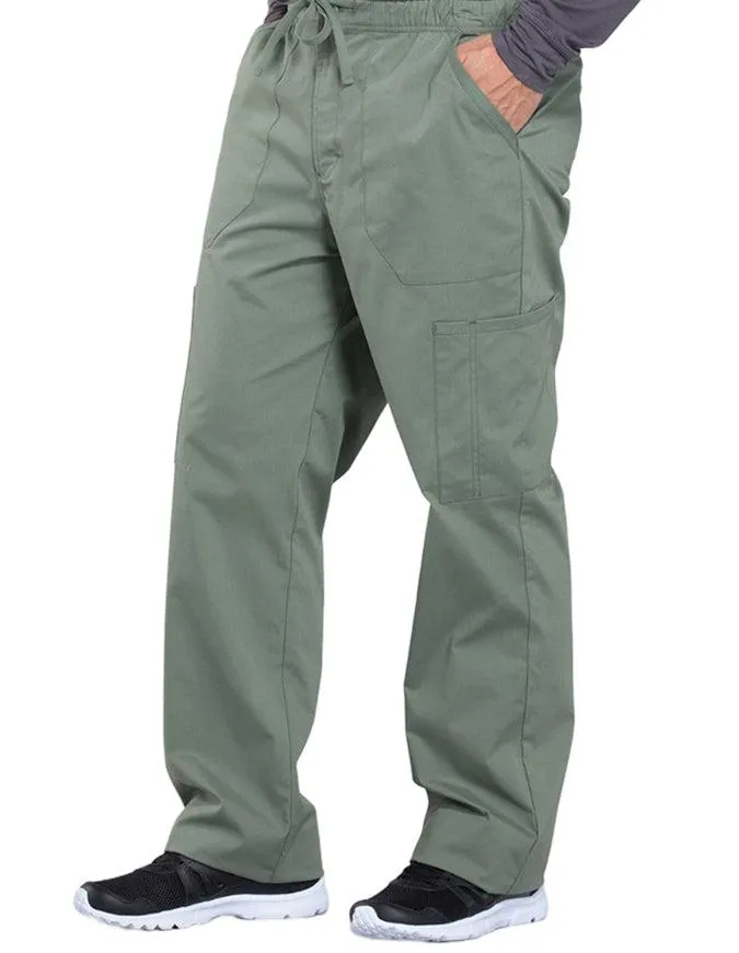 Cherokee Workwear Professionals Men's Tapered Leg Drawstring Cargo Petite Pant