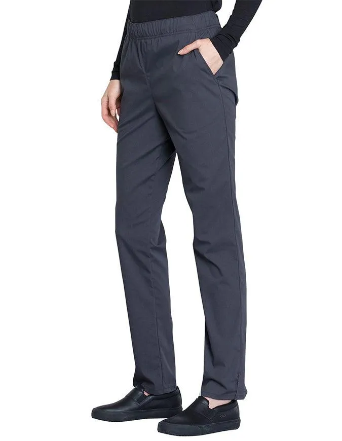 Cherokee Workwear Professionals Women's Natural Rise Tapered Leg Drawstring Tall Pant