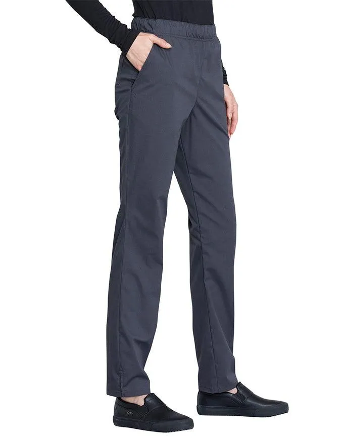 Cherokee Workwear Professionals Women's Natural Rise Tapered Leg Drawstring Tall Pant