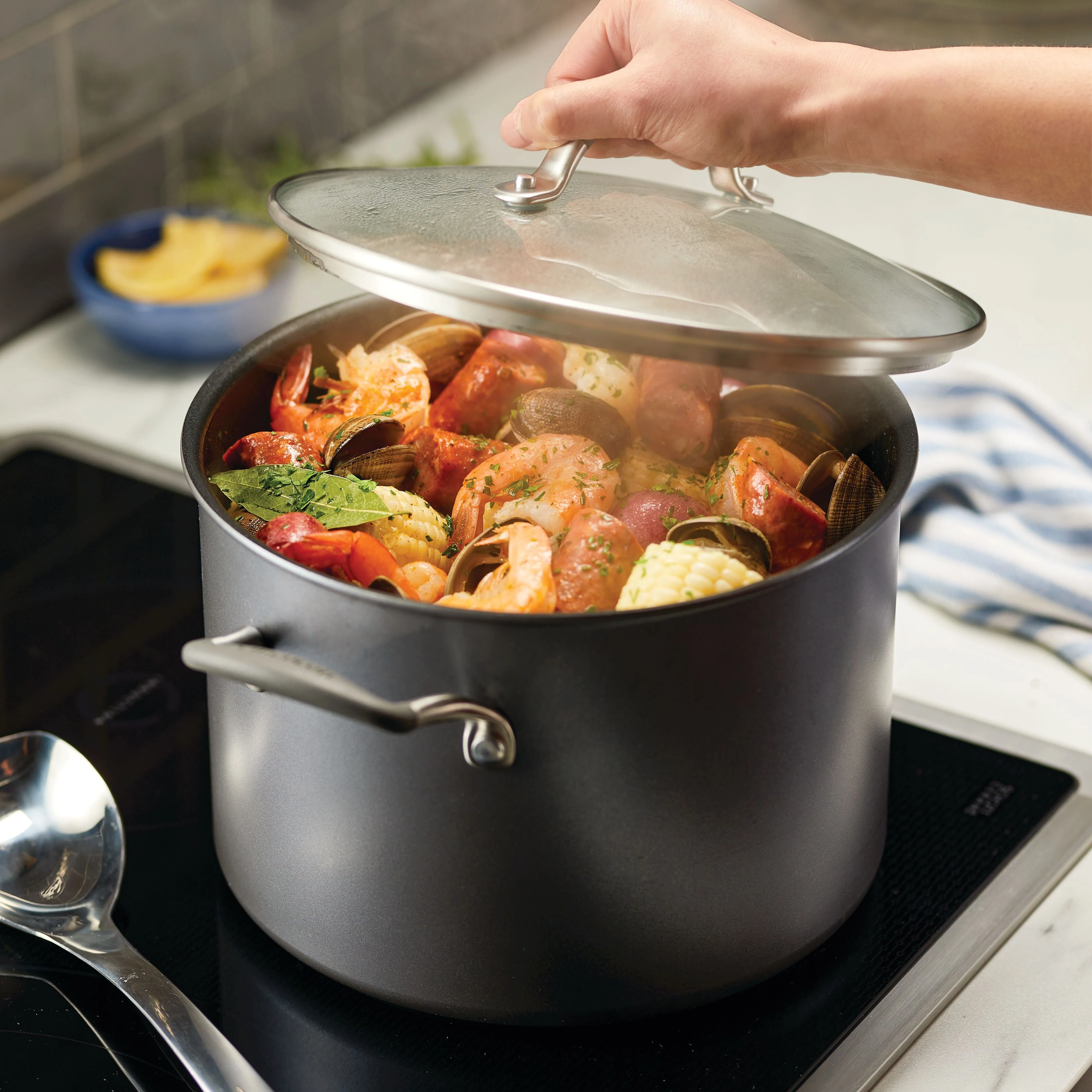 Circulon ScratchDefense A1 24cm/7.6L Covered Stockpot