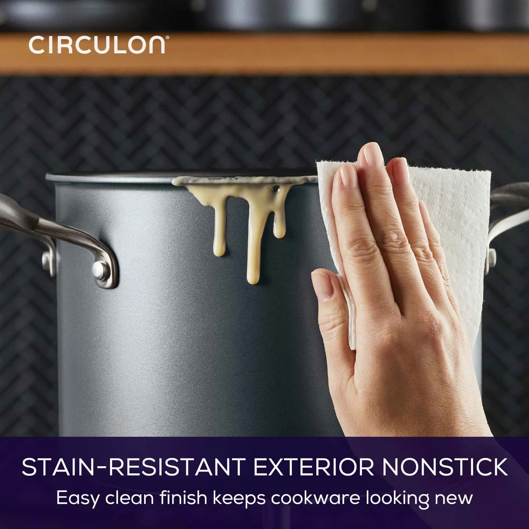 Circulon ScratchDefense A1 24cm/7.6L Covered Stockpot