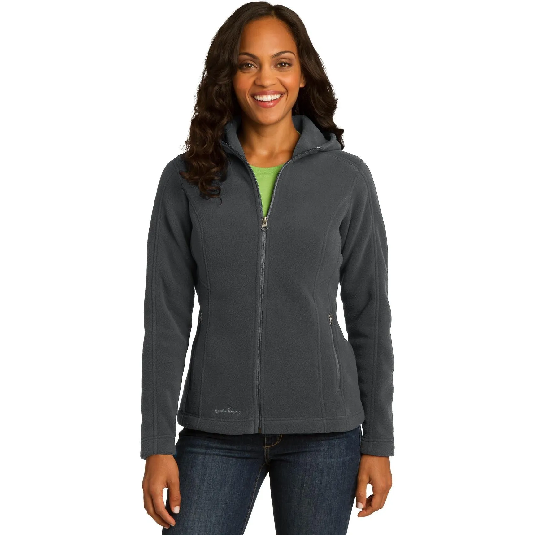 CLOSEOUT - Eddie Bauer Ladies Hooded Full-Zip Fleece Jacket