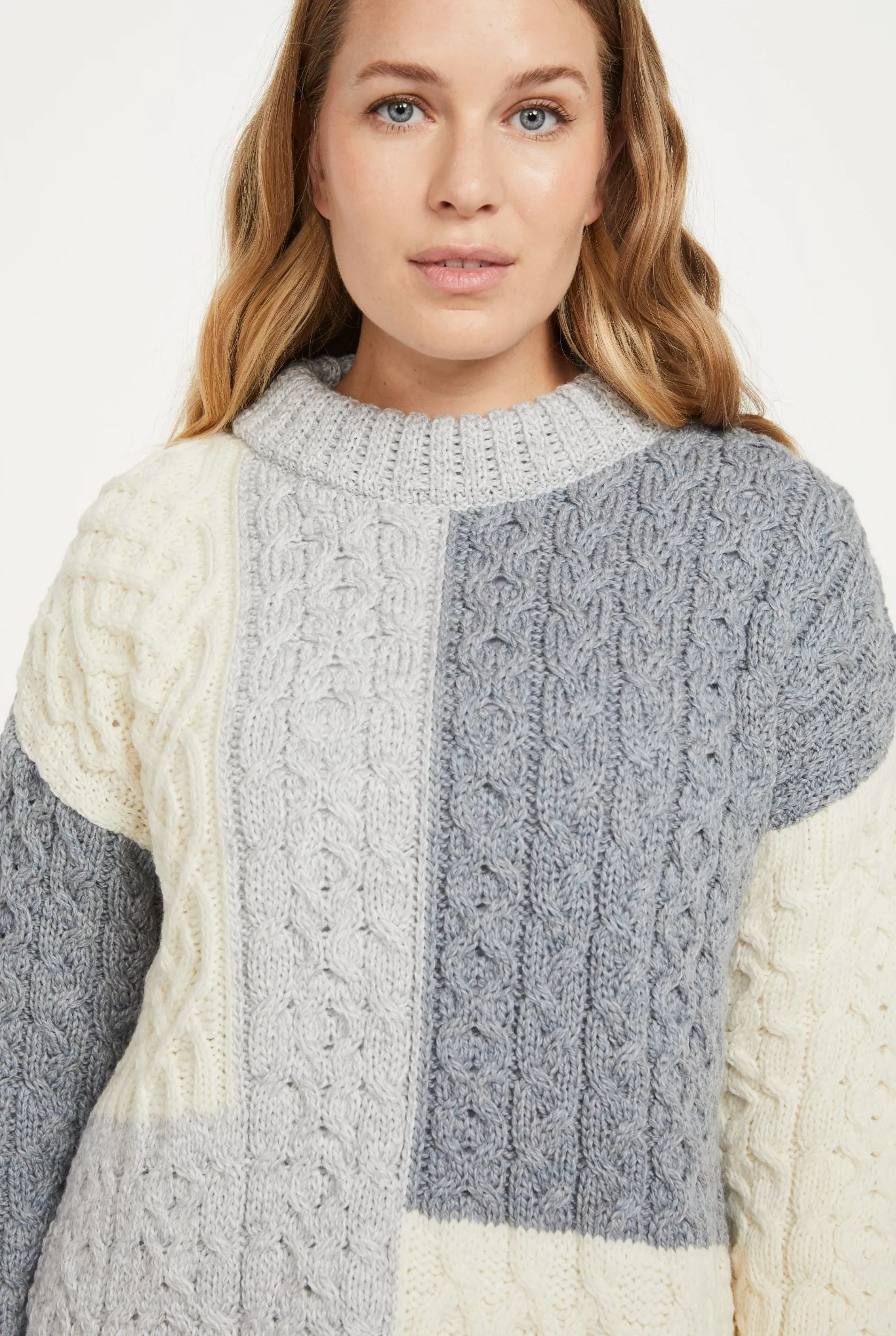 Cobh Aran Patch Sweater