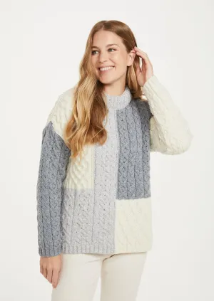 Cobh Aran Patch Sweater