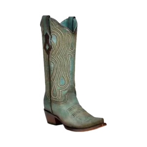 Corral Boots Ladies Turquoise Embroidered Boots