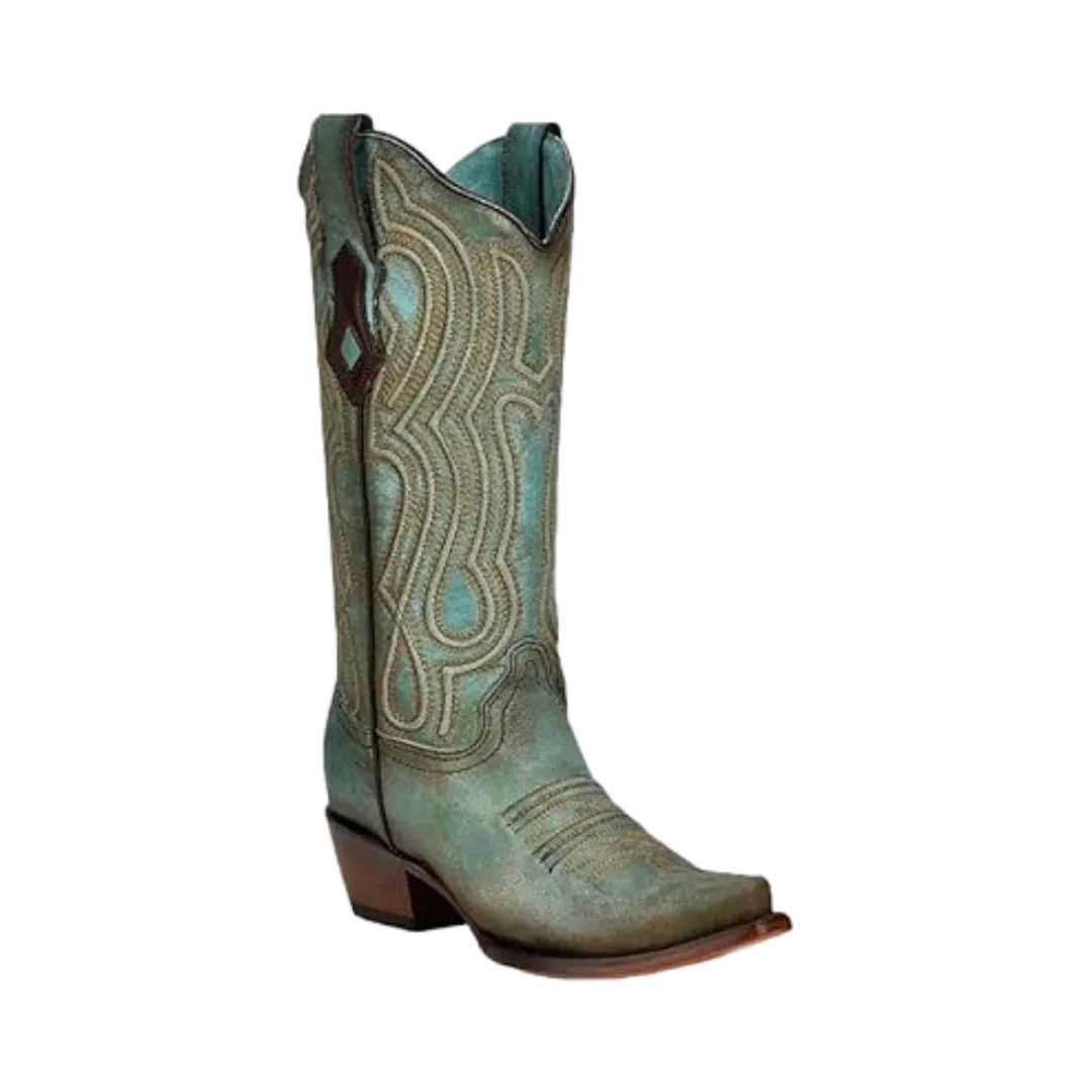 Corral Boots Ladies Turquoise Embroidered Boots