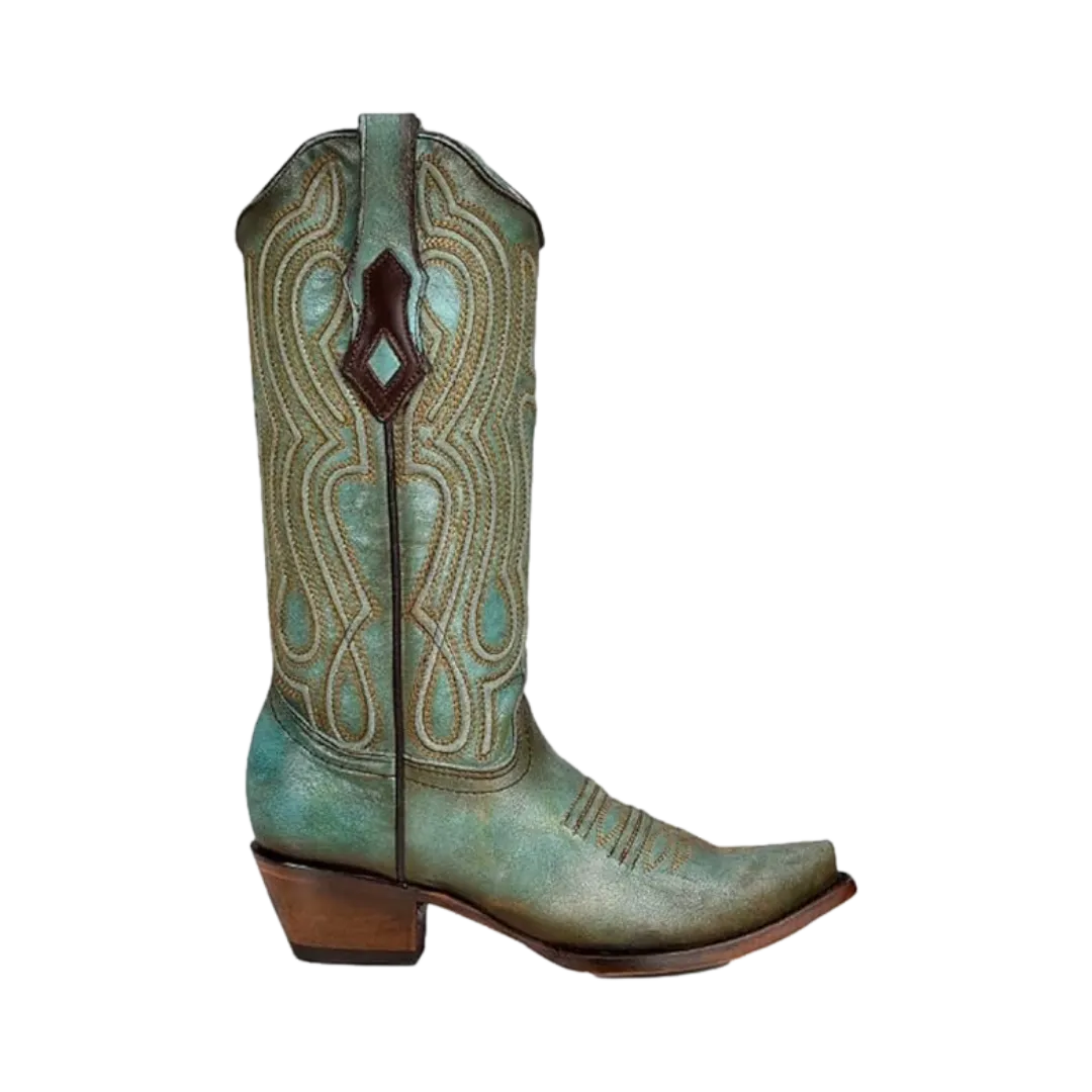 Corral Boots Ladies Turquoise Embroidered Boots