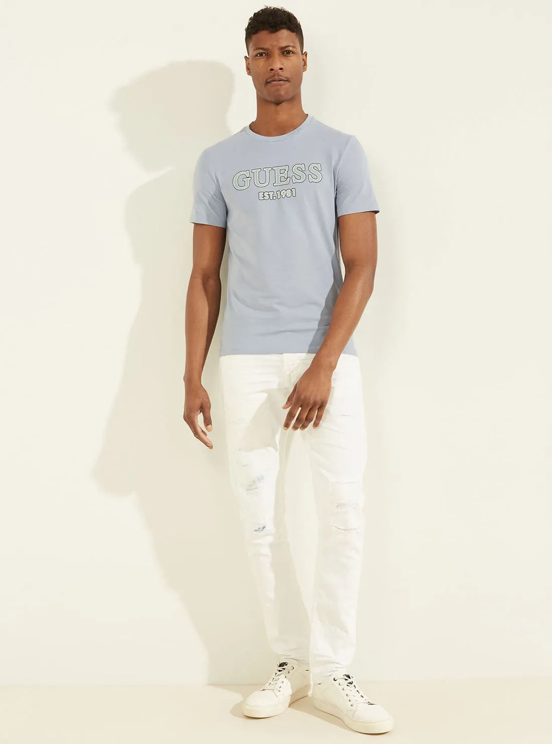 Eco Pale Blue Point Logo T-Shirt