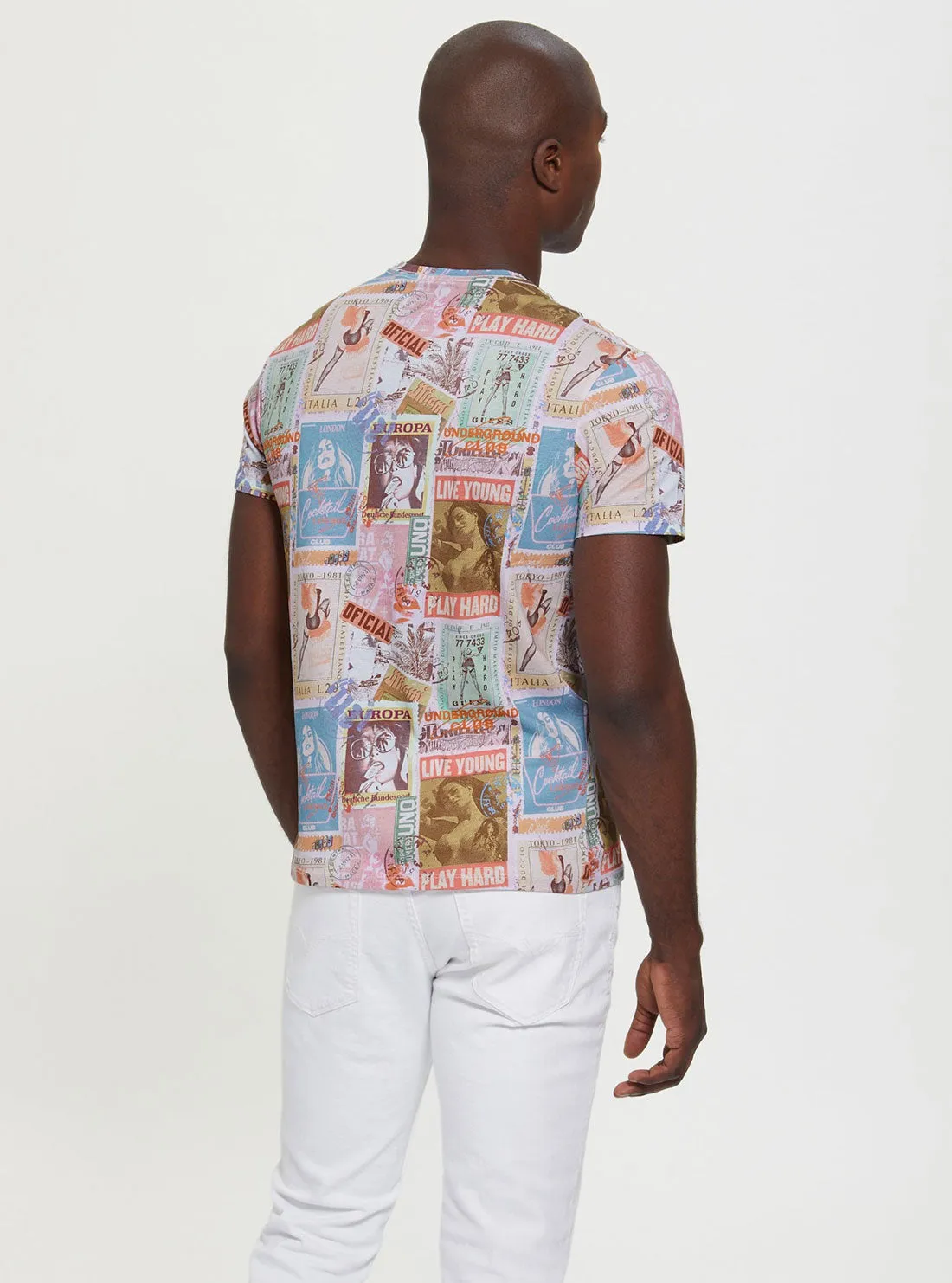 Eco White Multi Global Postcard T-Shirt