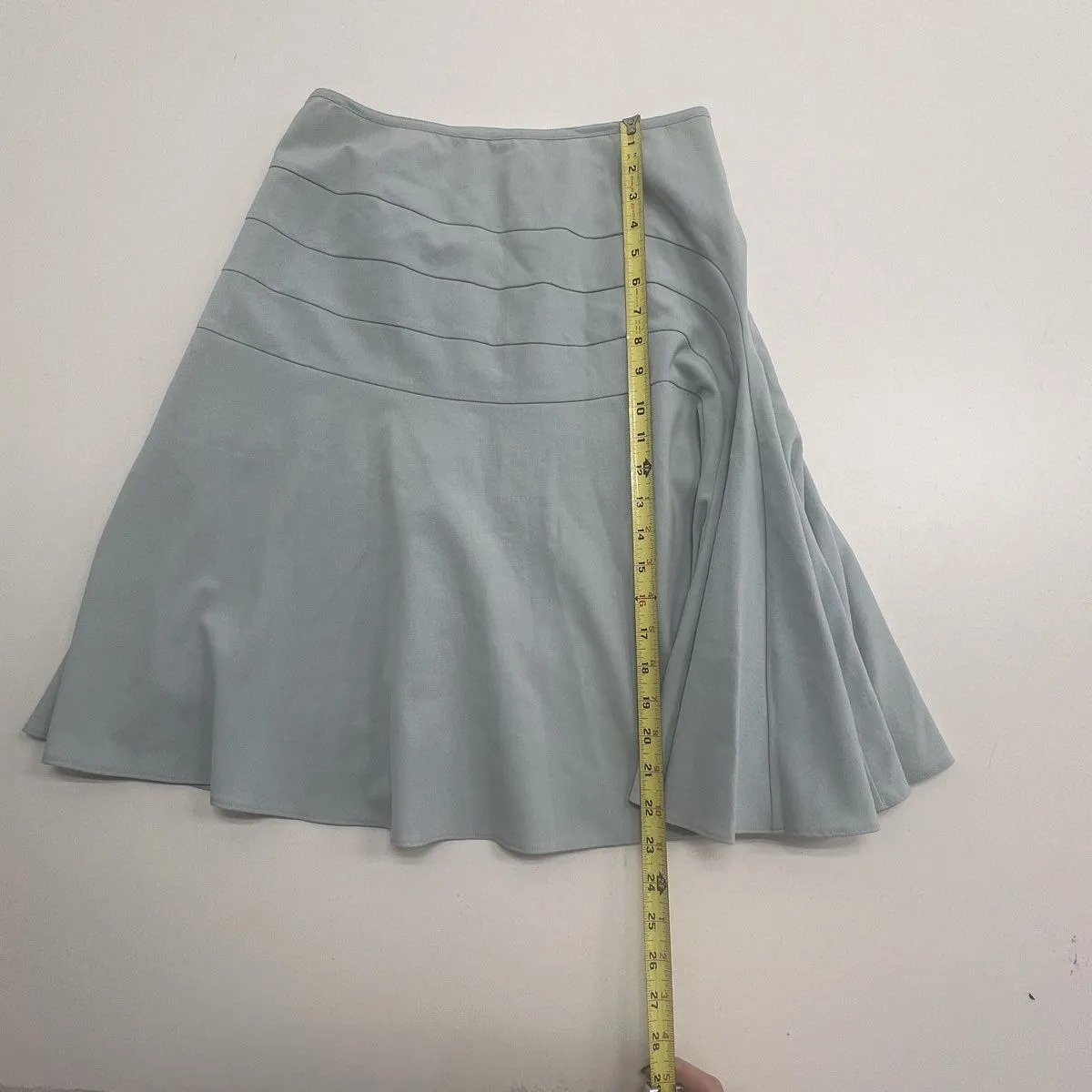 Elevenses Baby Blue Flowy Asymmetrical Skirt Women Size 4