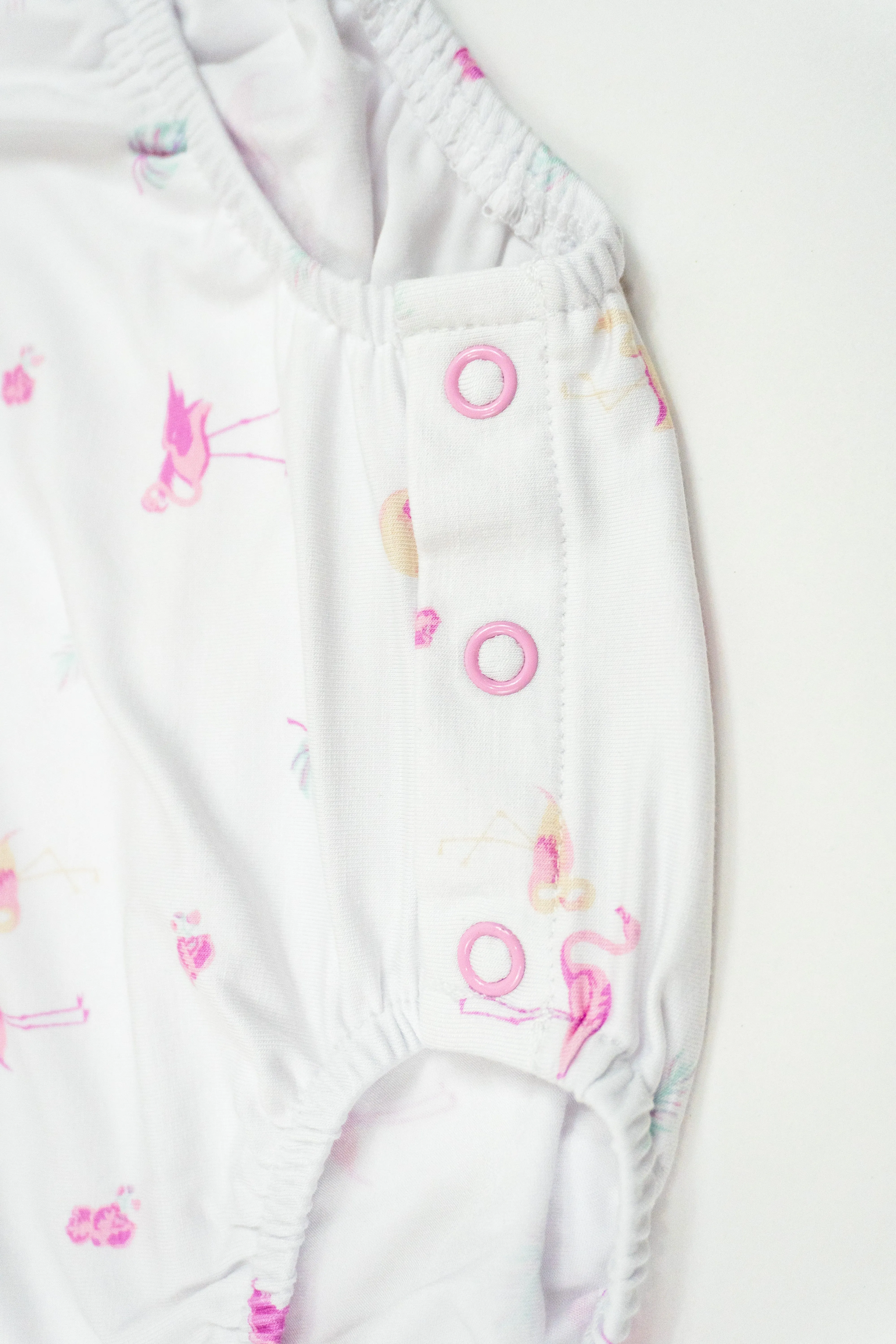 Flamingo | Short Sleeve Bubble Romper