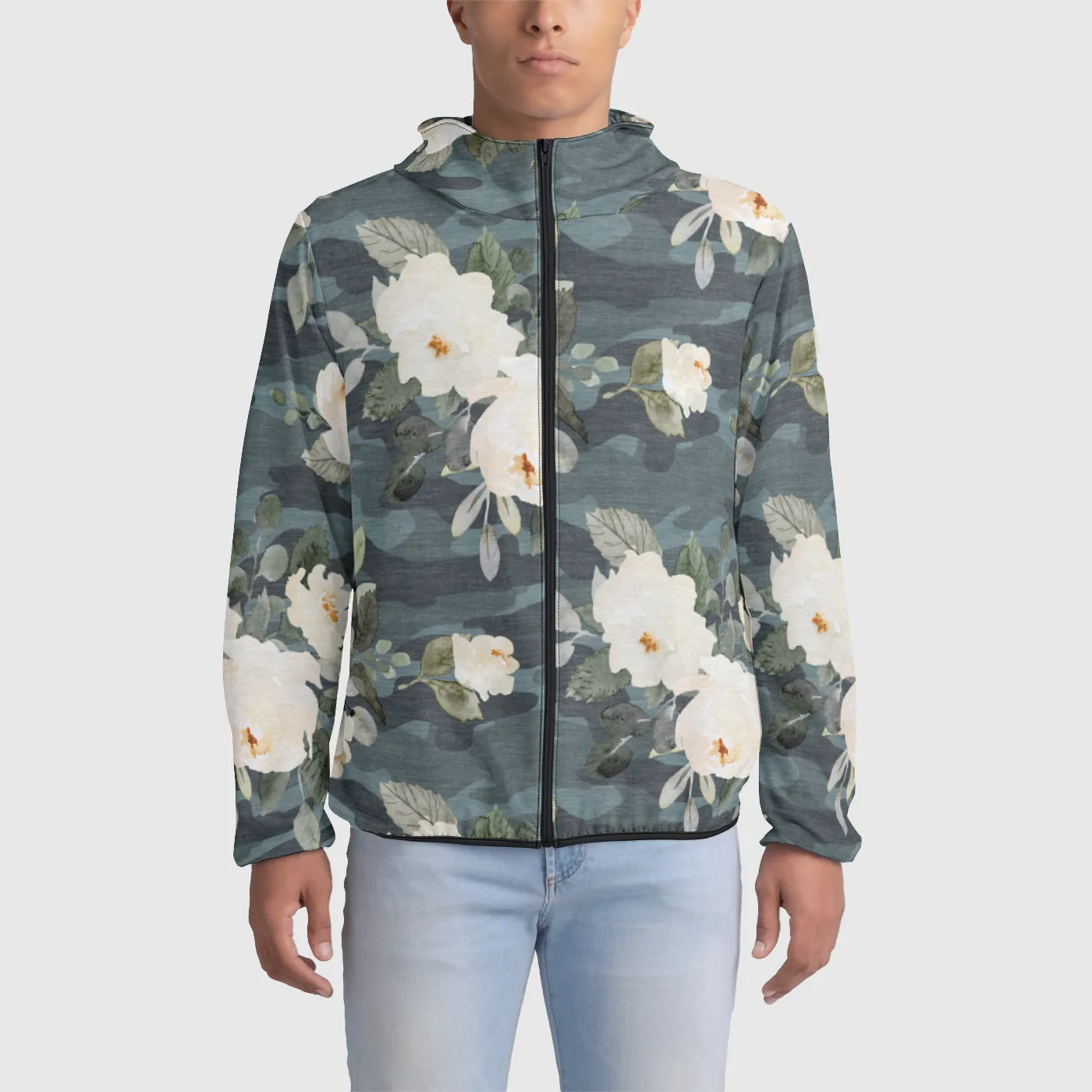 Floral Camo Windbreaker