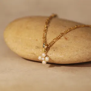 Gold-Filled Pearl Flower Pendant