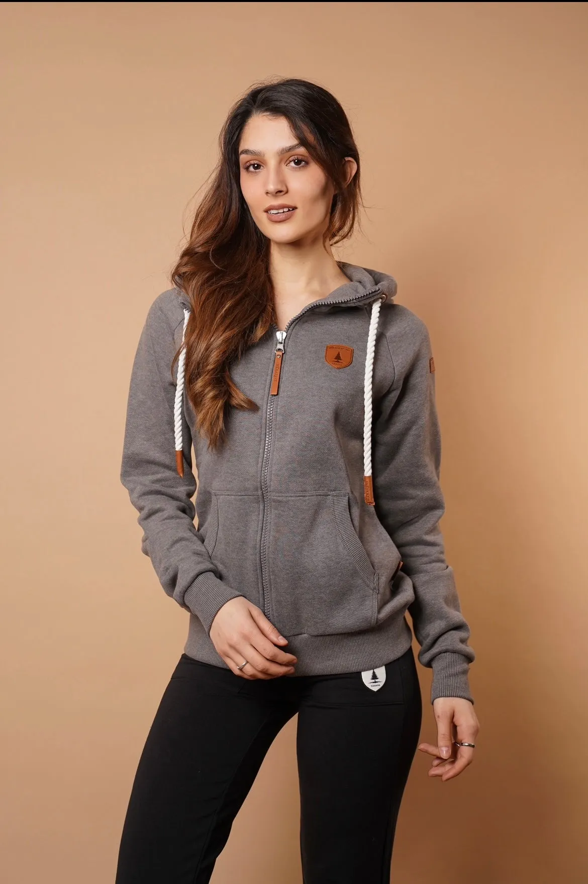 Hera Ash Full-Zip Hoodie