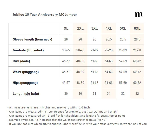 Jubilee 10 Year Anniversary MC Jumper - Black