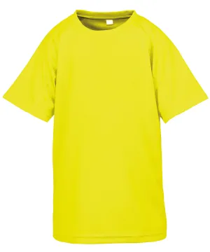 Junior performance aircool tee | Flo Yellow