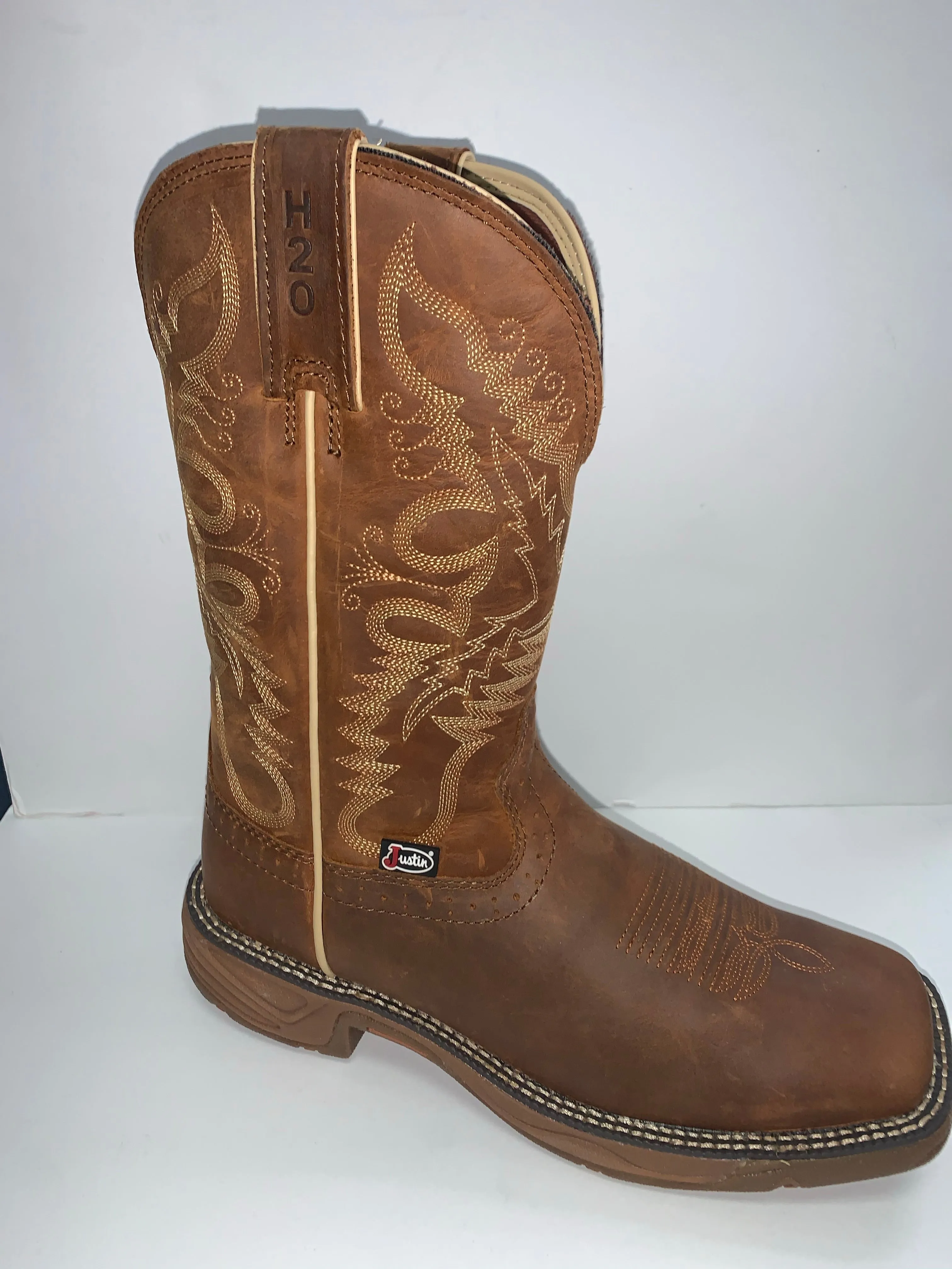 Justin Ladies Rush Waterproof Western Work Boot Soft Toe se4353