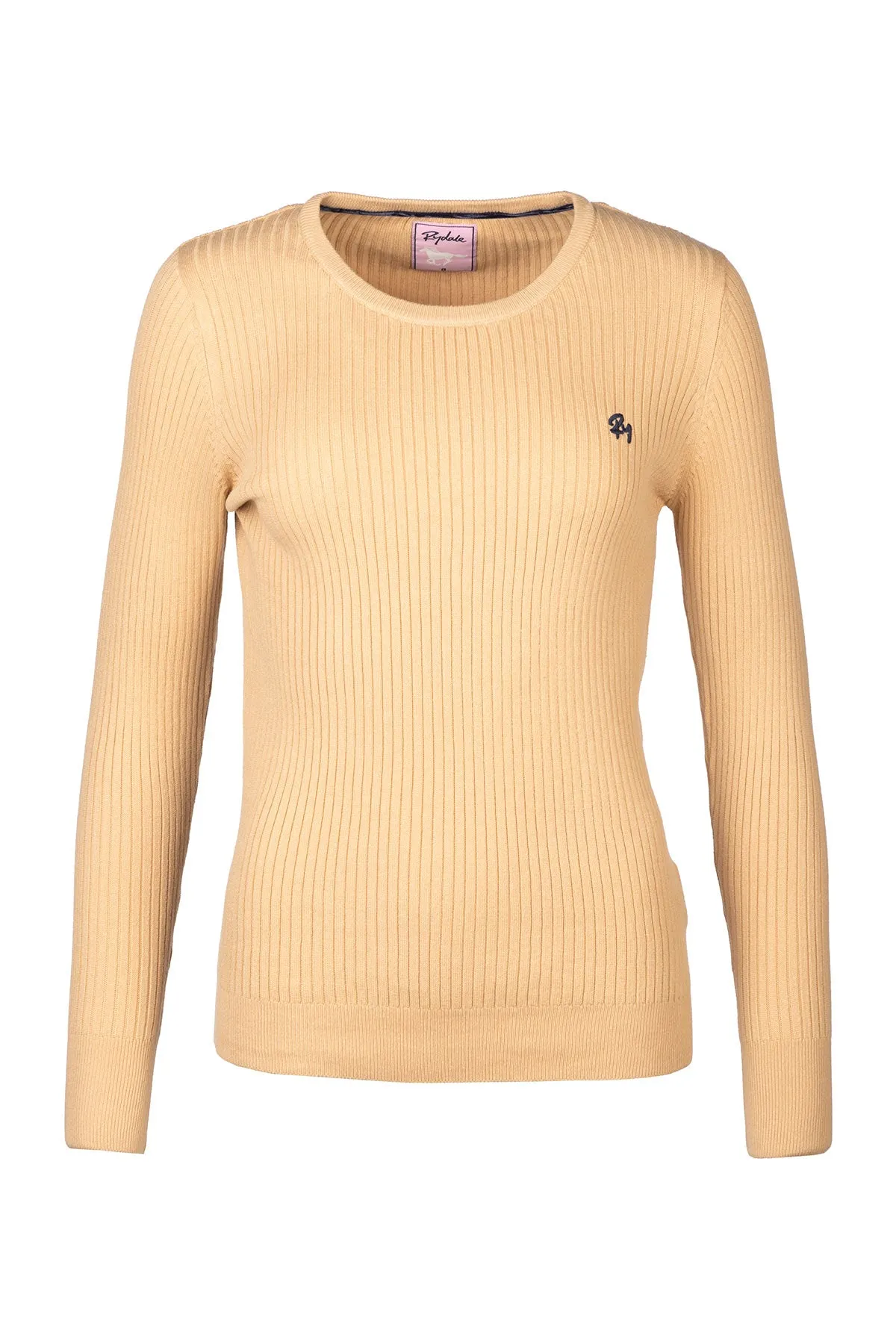 Ladies Crew Neck Ribbed Jumper - Gemma