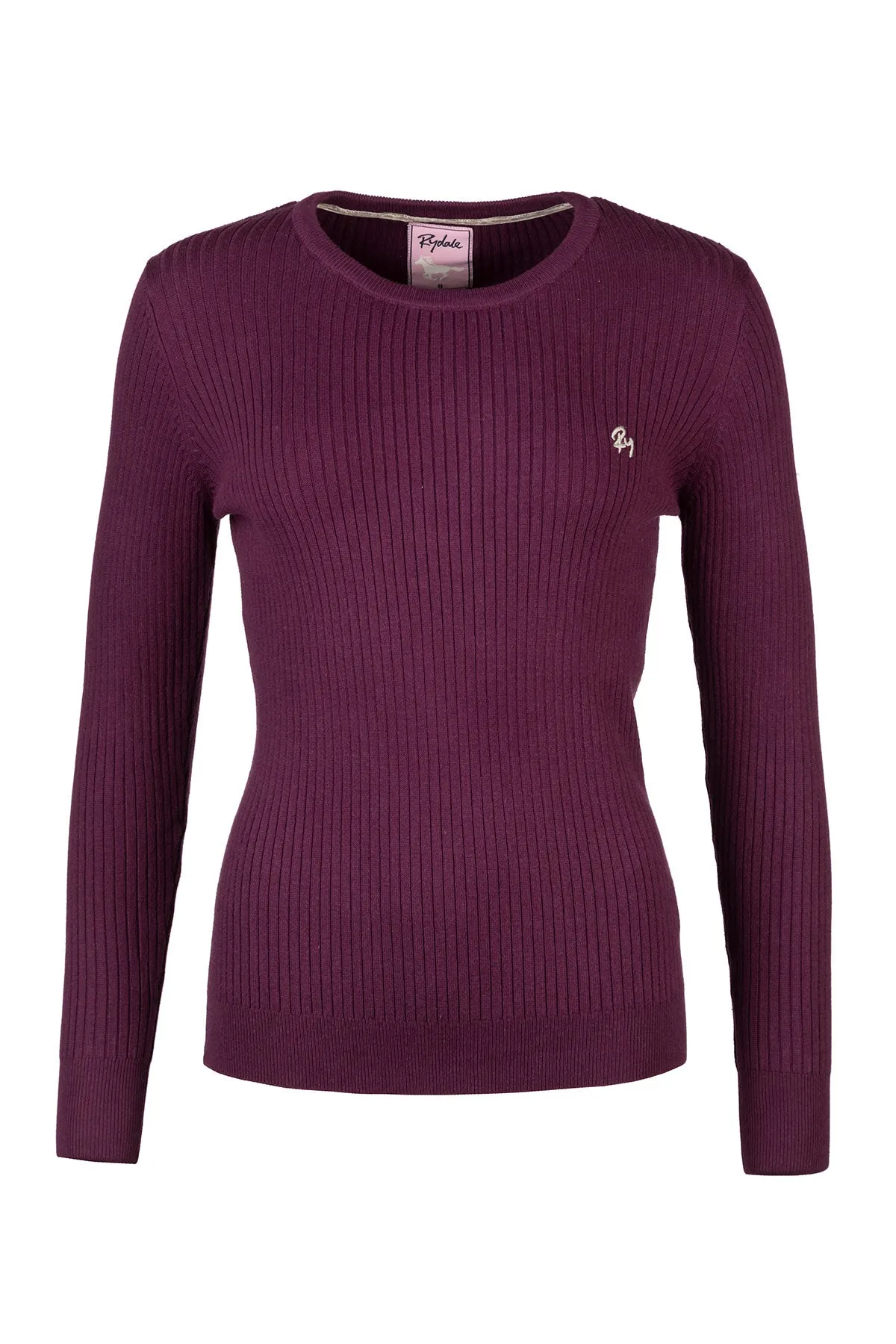 Ladies Crew Neck Ribbed Jumper - Gemma