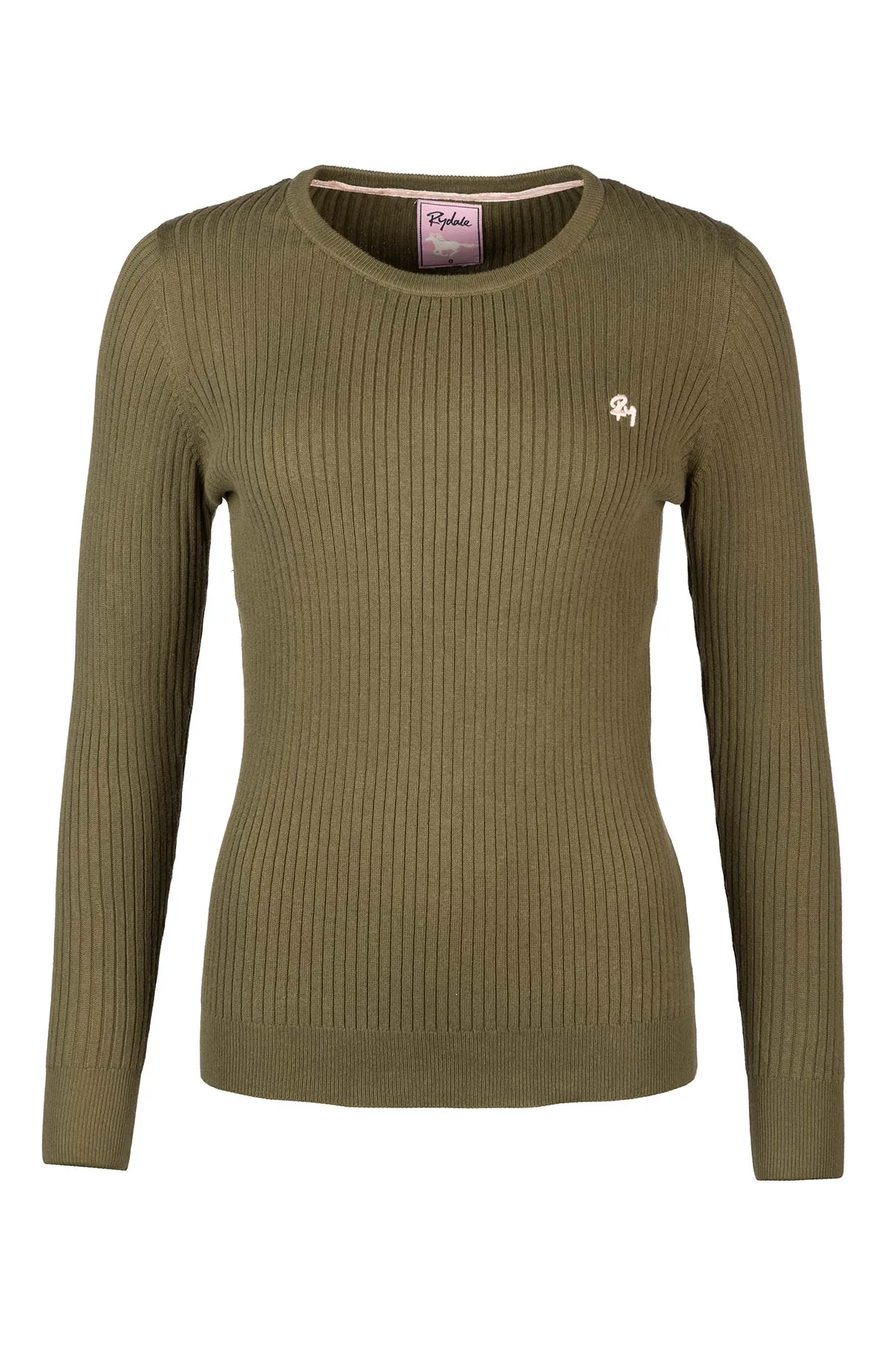 Ladies Crew Neck Ribbed Jumper - Gemma