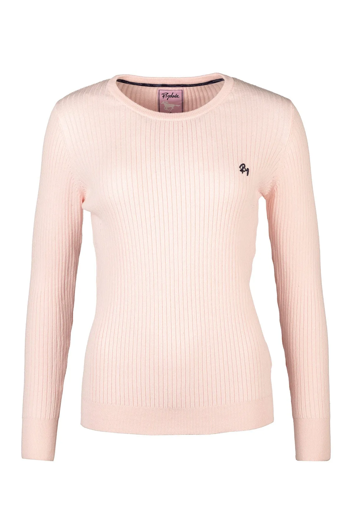 Ladies Crew Neck Ribbed Jumper - Gemma