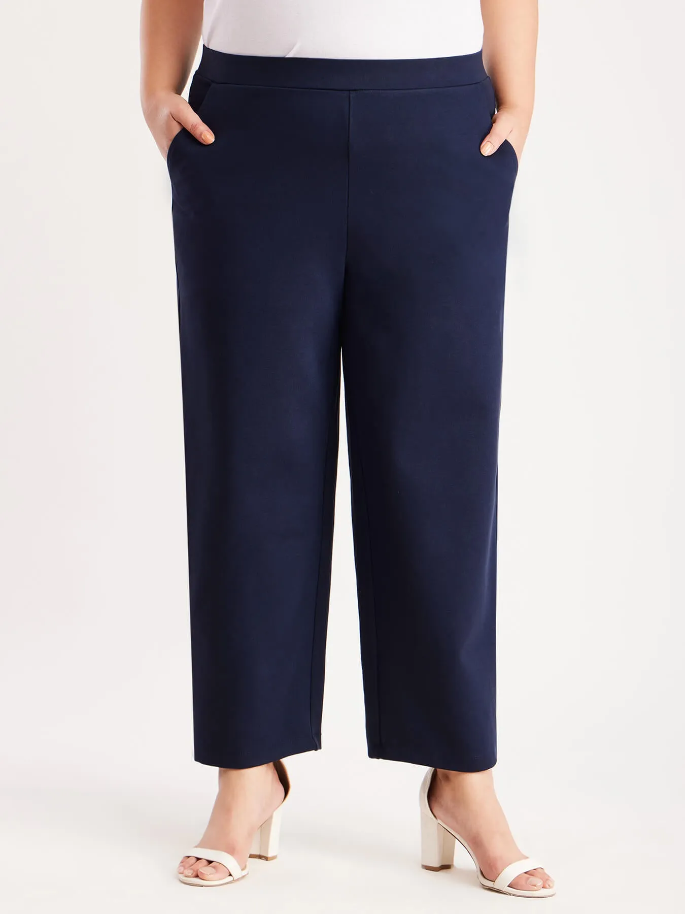 LivIn X Wide Leg Pants - Navy Blue