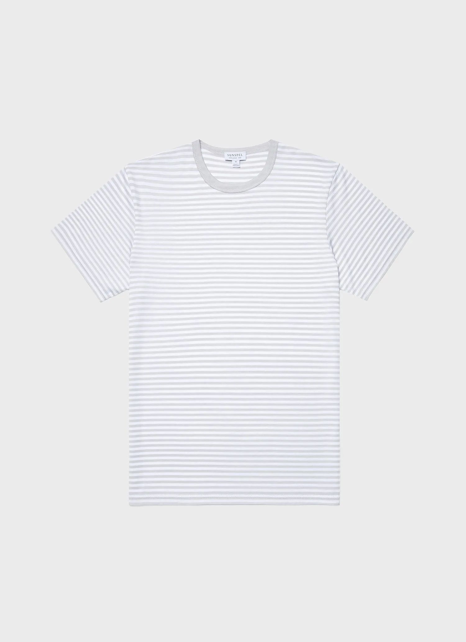 Men's Classic T-shirt in Smoke/White English Stripe