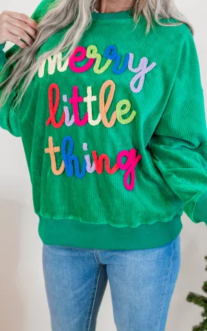 Merry Little Thing Corduroy Sweater Top